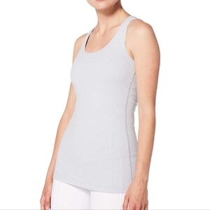 Lululemon Cool Racerback Tank Womens 6 Active Run Yoga Athleisure Cool Cloud